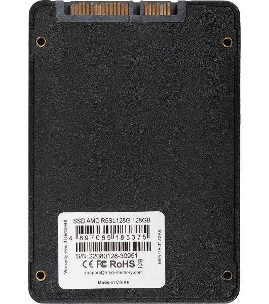 Накопитель SSD AMD Radeon R5SL128G, 128Gb, 2.5', SATA III, R/W 529/448