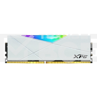 Оперативная память XPG Spectrix D50 RGB, DDR4, 16GB (2x8GB), 3200MHz, CL16, UDIMM, с радиатором, RGB,  белый