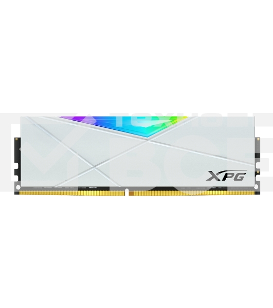 Оперативная память XPG Spectrix D50 RGB, DDR4, 16GB (2x8GB), 3200MHz, CL16, UDIMM, с радиатором, RGB,  белый