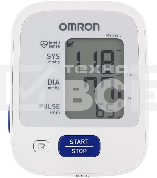 Тонометр OMRON M2 Basic (HEM-7121-ARU) с адаптером