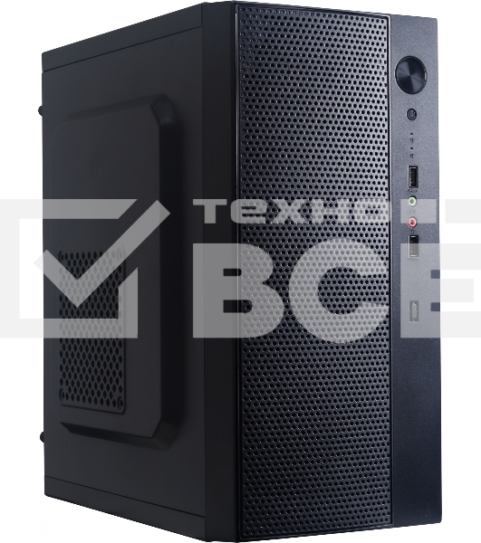 Компьютерный корпус Accord ENTRY ACC-242B черный без БП mATX 2xUSB2.0 audio