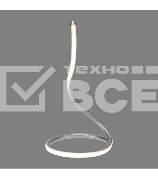 Светильник декоративный Rexant Spiral Uno, LED, 2Вт, 3000К, 5В, серебряный