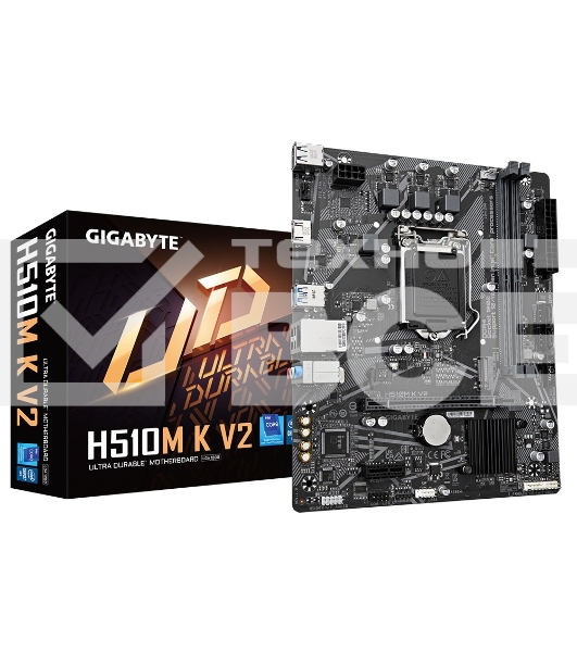 Материнская плата Gigabyte H510M K V2 (rev. 2.0), LGA 1200, Intel Q470, 2xDDR4, 2xSATA, 1xM.2, 1xPCIe 3.0 x16, 1xPCIe 3.0 x1, 1xHDMI, 1x 1Gb LAN, 2xUSB 3.2 Gen 1, 4xUSB 2.0, 3x3.5 мм, 7.1, Micro ATX