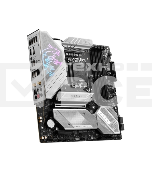 Материнская плата MSI MPG B760M EDGE TI WIFI, LGA 1700, Intel B760, 4xDDR5, 3xM.2, 6xSATA, 3xUSB 3.2 Gen 2, 4xUSB 2.0, 1xUSB Type-C, 1xHDMI, 1xDP, 1xLAN 2.5 Гбит/с, 7.1, Micro-ATX