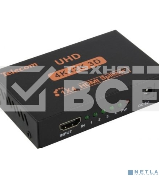 Разветвитель Telecom HDMI 1=>4 4k@30 HZ <TTS7005>