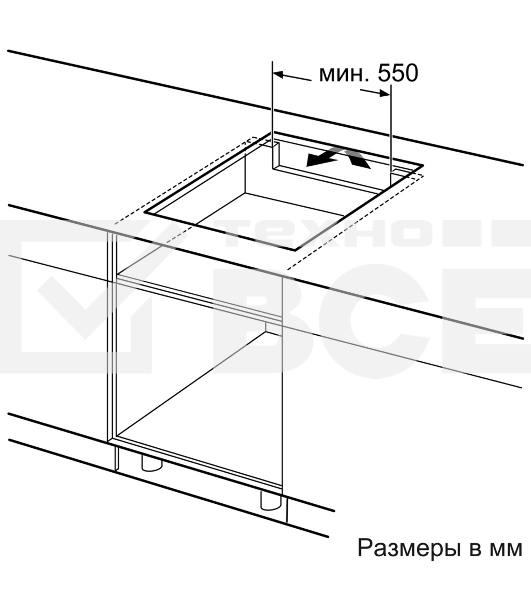 Индукционная варочная поверхность Bosch PIE631HB1E черный