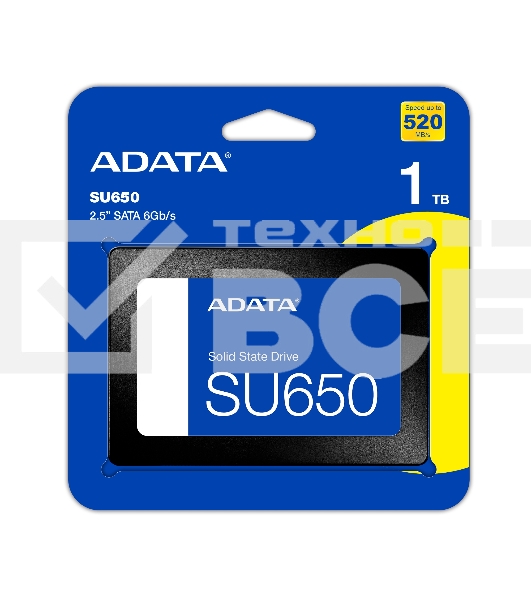 Накопитель SSD ADATA Ultimate SU650, 1Tb, SATA III, 2.5
