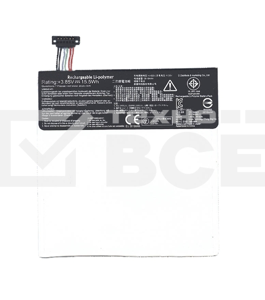Аккумуляторная батарея C11P1304 для Asus MeMO Pad HD7 ME173X 3,85V 15,5Wh