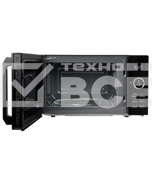 Отдельностоящая микроволновая печь MONSHER MTW 202 Noir; объем 20л;мощность 700вт;10 уровней мощности;8 автоматических программ; режим размораживания;цвет черный, серебристый