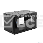Шкаф коммутационный ЦМО (ШРН-6.650-9005) настенный 6U 600x650мм пер.дв.стекл 200кг черный 600мм 180град., фото6