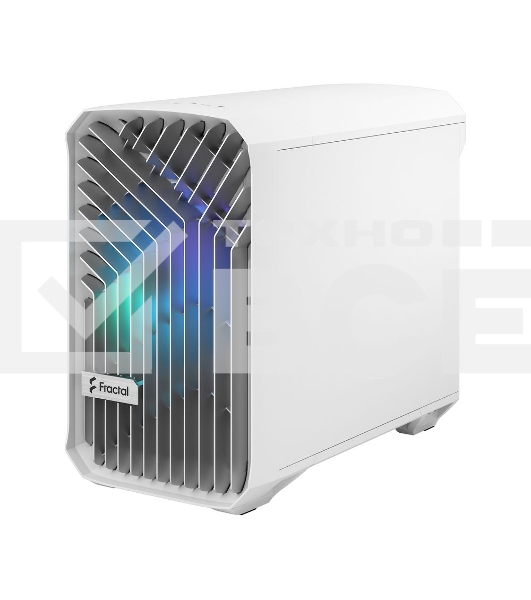 Компьютерный корпус без блока питания Fractal Design Torrent Nano RGb TG Clear Tint, Mini-Tower, 1x180мм RGb, 2xUSB-A 3.2 + 1xUSB 3.2 Type-C mITX, mDTX белый