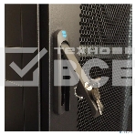 Шкаф серверный напольный 42U (800 1000) двойные перфорированные двери 2 шт., черный, фото10