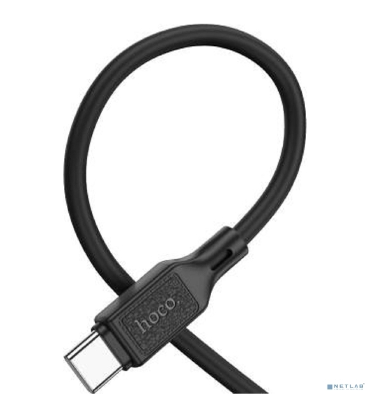 Кабель USB HOCO X90 Type-C/ 1m/ 3A/ Силикон/ Black