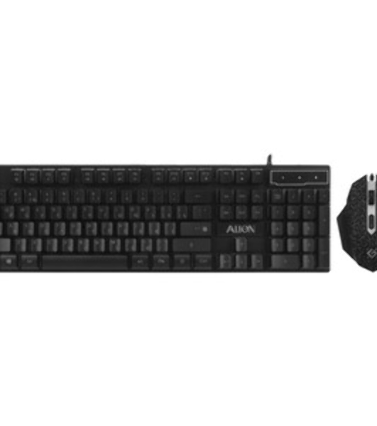 Комплект клавиатура+мышь Defender Alion GS-987 проводной, USB, 2400 DPI, чёрный