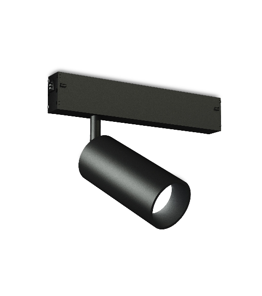 Светильник светодиодный трековый для шинопровода Magnetic Ambrella light GL1620 BK черный IP20 12W 4200K 220V 36° D45*100 (Без ПДУ)