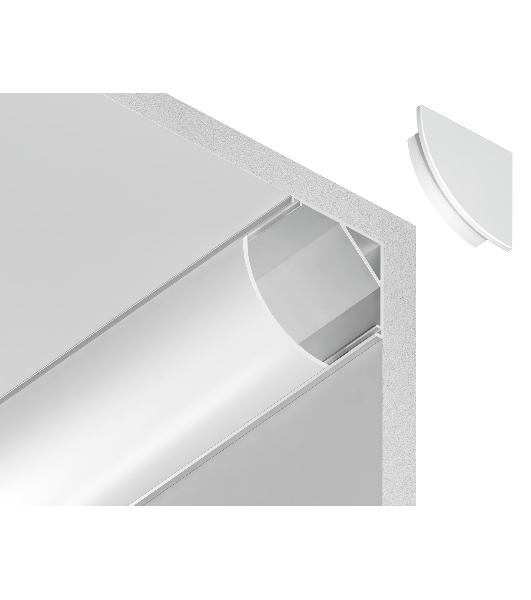 Алюминиевый профиль Ambrella light GP2100WH белый 2000*15.7*15.7
