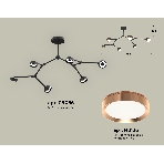 Светильник Ambrella light XB9056153/6 SBK/PPG черный песок/золото розовое полированное GX53 (C9056, N8126), фото2