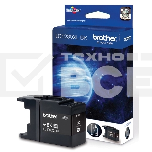Картридж струйный Brother LC1280XLBK черный (2400 стр) для Brother MFC-J6510DW, MFC-J5910DW, MFC-J6710DW, MFC-J6910DW, MFC-J6710D