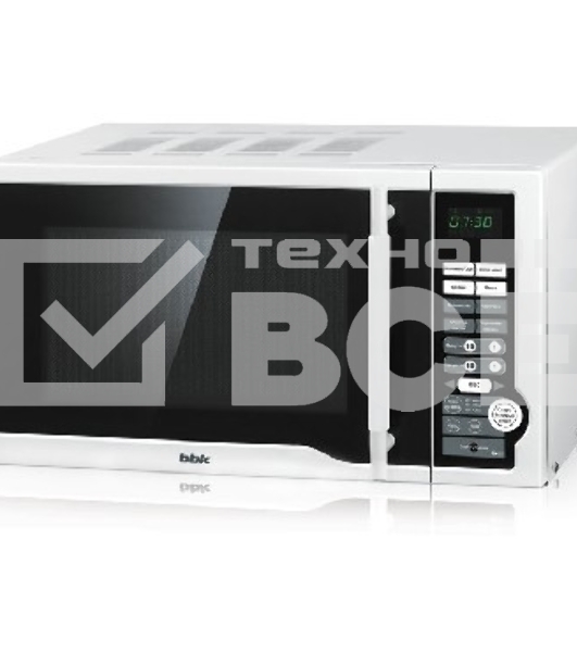 Микроволновая печь BBK 20MWS-770S/W белый, 20 л, 700 Вт, переключатели - кнопки