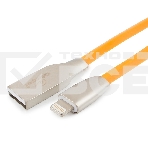 Кабель Cablexpert для Apple CC-G-APUSB01O-1M, AM/Lightning, серия Gold, длина 1м, оранжевый, блистер, фото 1