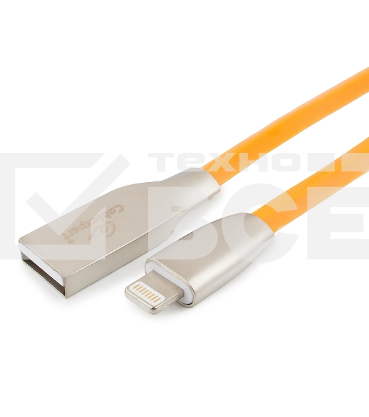 Кабель Cablexpert для Apple CC-G-APUSB01O-1M, AM/Lightning, серия Gold, длина 1м, оранжевый, блистер