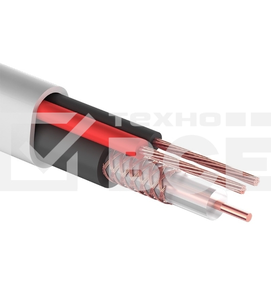 Кабель КВК-В-2+2x0,50 мм² (Cu/Cu) белый (бухта 200 м) PROconnect