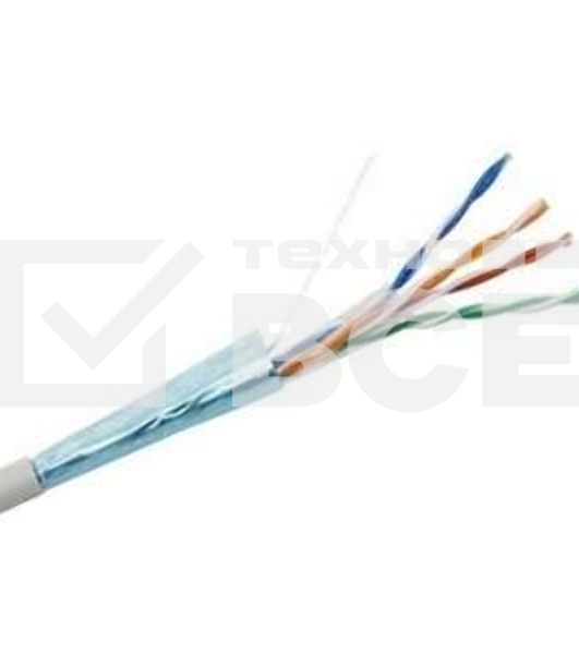 Кабель витая пара F/UTP кат.5e 4х2х24AWG solid CCA PVC сер. 305м (м) PROCONNECT 01-0142-3