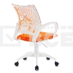 Кресло компьютерное Бюрократ CH-W695NLT TW-38-3 TW-96-1 оранжевый, сетка/ткань, крестовина пластик, пластик белый, фото13