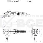 Шлифовальные машины Metabo WE 24-230 MVT 606469000 шлифмашина угловая { 2400вт, 230мм, защита,авибр,пов.рукоятка, 6600 об/мин, кейс, вес 5.8 кг }, фото2