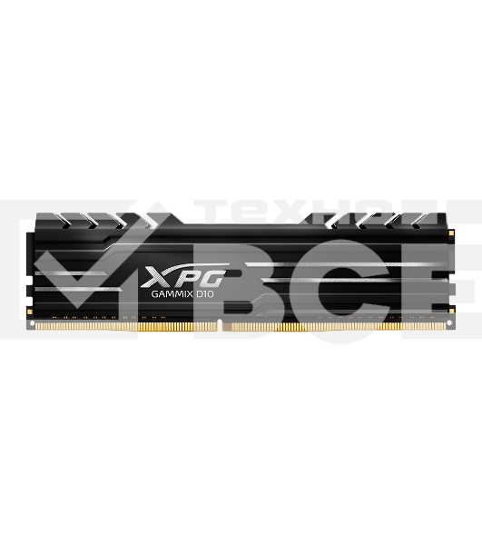 Оперативная память XPG Gammix D10, DDR4, 8GB (1x8GB), 3200MHz, CL16, UDIMM, с радиатором, черный