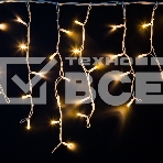 Гирлянда Айсикл (Бахрома) светодиодная 5х0,7 м, 152 LED, белый провод каучук, теплое белое свечение NEON-NIGHT, фото2