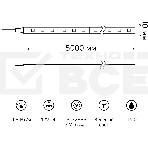 Лента LED Elementary 2835 -SMD 4.8W 12V DC зеленый IP20 (ZIP Bag 5м), фото 1