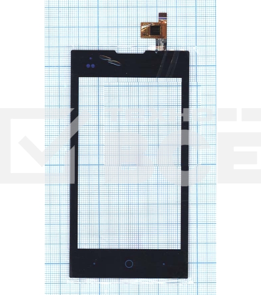Сенсорное стекло (тачскрин) для ZTE V815W, черное