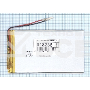 Аккумулятор Li-Pol (батарея) 3*70*120мм 2pin 3.7V/4000mAh
