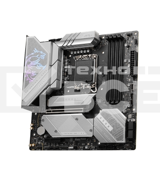 Материнская плата MSI MPG B760M EDGE TI WIFI, LGA 1700, Intel B760, 4xDDR5, 3xM.2, 6xSATA, 3xUSB 3.2 Gen 2, 4xUSB 2.0, 1xUSB Type-C, 1xHDMI, 1xDP, 1xLAN 2.5 Гбит/с, 7.1, Micro-ATX