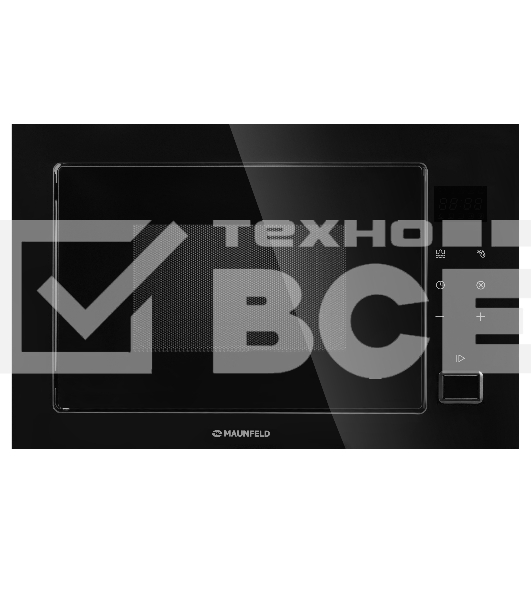 Микроволновая печь встраиваемая Maunfeld MBMO925SGB11 черный, 25 л, 1000 Вт, переключатели - сенсор