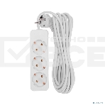 Удлинитель 3 гнезда, 5 м, 3х0,75 мм², с/з, белый PROconnect, фото3