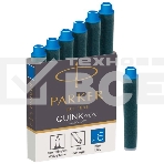 Картридж Parker Quink Z17 Mini (CW1950409) синие чернила для ручек перьевых (6шт), фото2