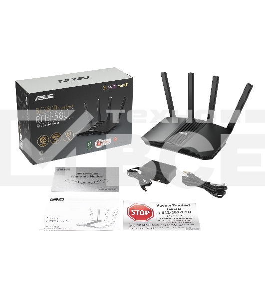 Роутер беспроводной Asus RT-BE58U BE3600 100/1000/2500BASE-T черный