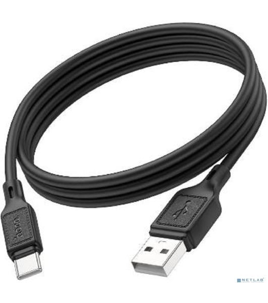 Кабель USB HOCO X90 Type-C/ 1m/ 3A/ Силикон/ Black