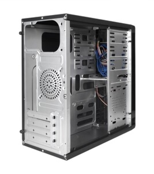 Компьютерный корпус Minitower ExeGate MA-371X Black, mATX (UN600, 120мм) 2хUSB+2хUSB 3.0, Audio