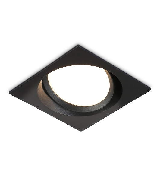 Светильник Ambrella light TN52233 BK черный IP20 GX53 110*110*44