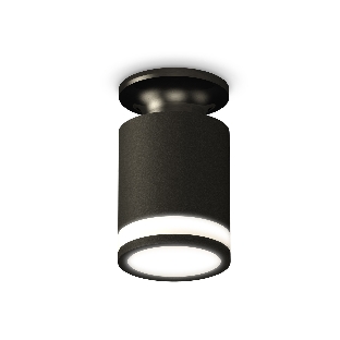 Светильник Ambrella Light XS6302113 SBK/PBK/FR черный песок/черный полированный/белый матовый MR16 GU5.3 (N6902, C6302, N6221)
