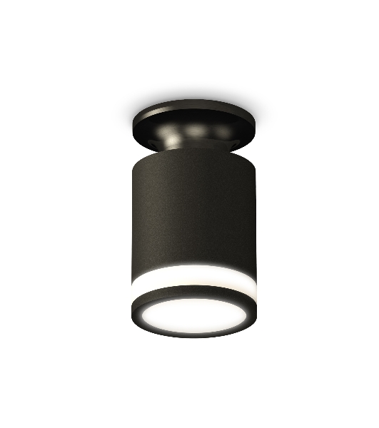 Светильник Ambrella Light XS6302113 SBK/PBK/FR черный песок/черный полированный/белый матовый MR16 GU5.3 (N6902, C6302, N6221)