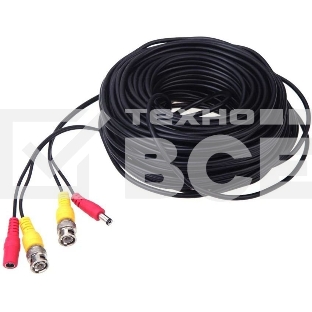 Кабель комбинированный BNC+DC-BNC+DC L=30m 