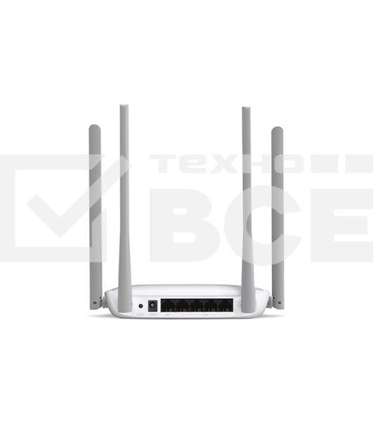 Беспроводный маршрутизатор Mercusys MW325R, 300Мбит/с,4 порта 100 Мбит/с, 4 фиксированных антенны
