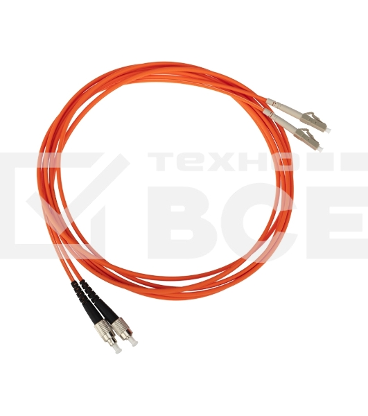 Патч-корд оптический переходной (MM), 50/125 (OM2), LC/UPC-FC/UPC, (Duplex), LSZH, 3м