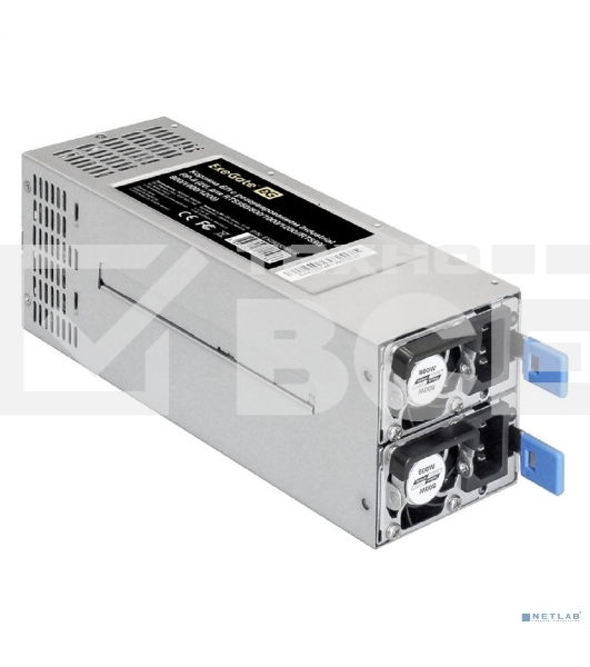 Серверный блок питания  2U Redundant 2x800W ExeGate EX292322RUS Industrial-RTS800 (APFC, КПД 94% (80 PLUS Platinum), 4 cm fan, 24pin, 2x(4+4)pin, 2PCIe, 2SATA, 6IDE, Cable Management)