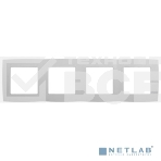 Рамка на 4 поста, ЭРА Эра12, белый (10/100/1600), фото 1