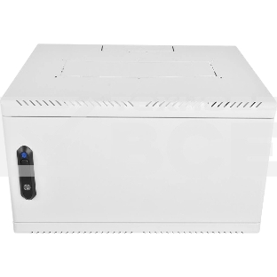Шкаф коммутационный ЦМО (ШРН-6.650.1-9005) настенный 6U 600x650мм пер.дв.металл 200кг черный 470мм 180град.